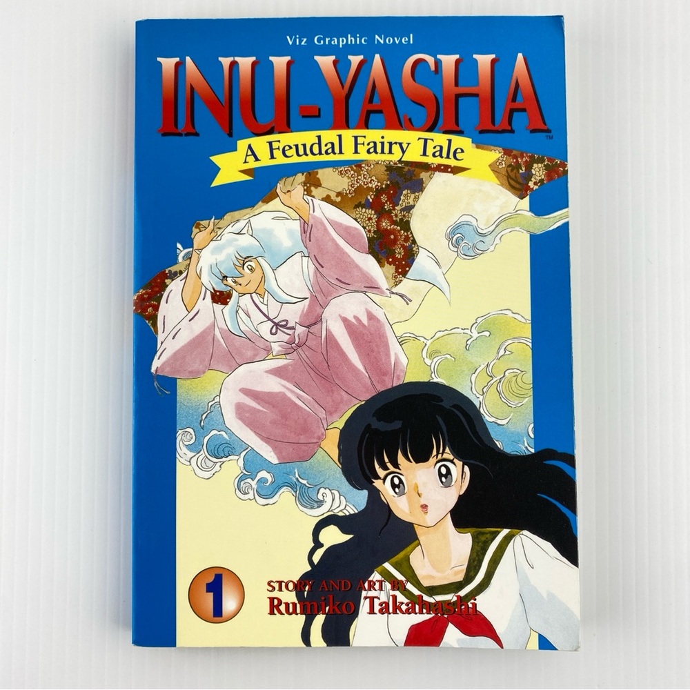 Manga Inu-Yasha A Feudal Fairy Tale Vol 1 by Rumiko Takahashi 1998 Graphic Novel
